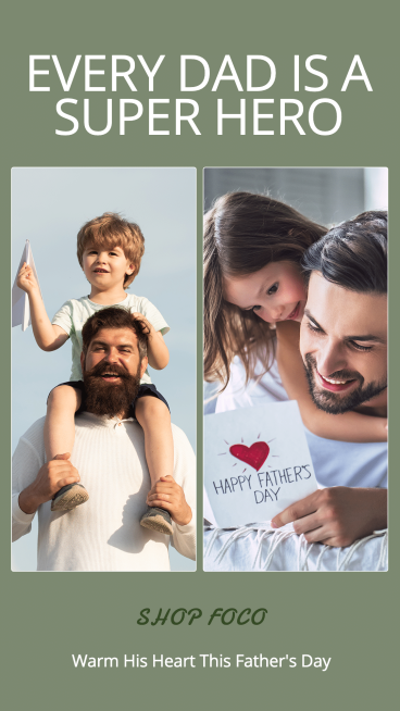 Minimalist Father's Day Festival Promotion Graphic Layout Ecommerce Story预览效果