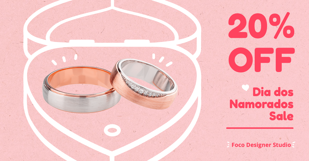 Line Element Brazil Lover's Day Jewelry Discount Ecommerce Story预览效果