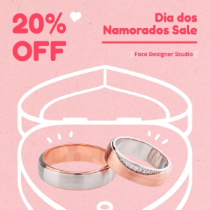 Pink Line Element Brazil Lover's Day Jewelry Discount Ecommerce Story
