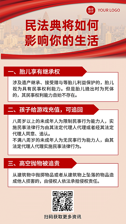 政策热点解读党政融媒体手机海报