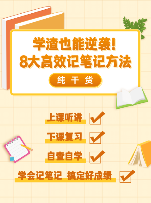 学习方法笔记小红书配图预览效果