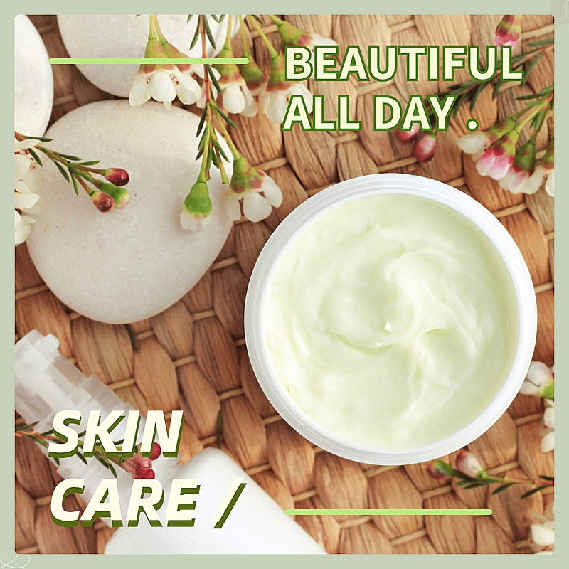 清新简约美容美妆产品展示