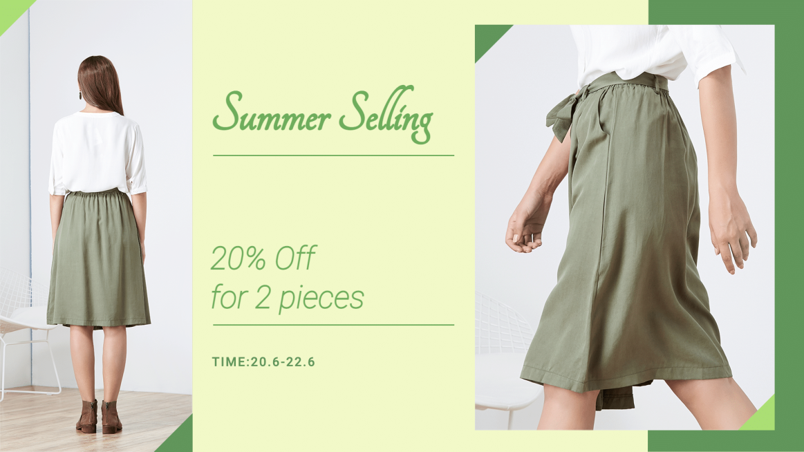 Summer selling e-commerce banner预览效果