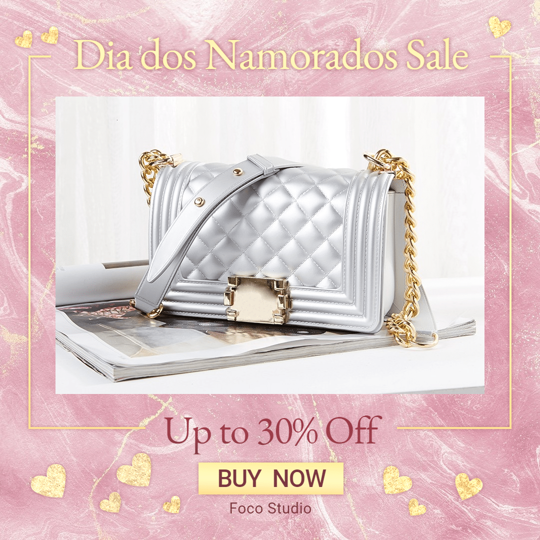 Gold Rectangle Element Brazil Lover's Day Women's Bags Promotion Ecommerce Product Image
