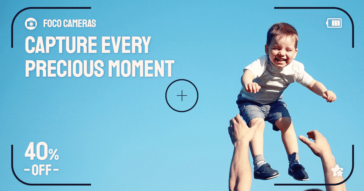 Children's Day Camera Product Promo Ecommerce Banner预览效果