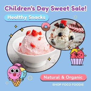 Ellipse Element Fashion Children's Day Healthy Snacks Promotion Ecommerce Product Image
