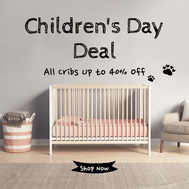 Fashion Baby Bed Children's Day Discount Ecommerce Product Image预览效果