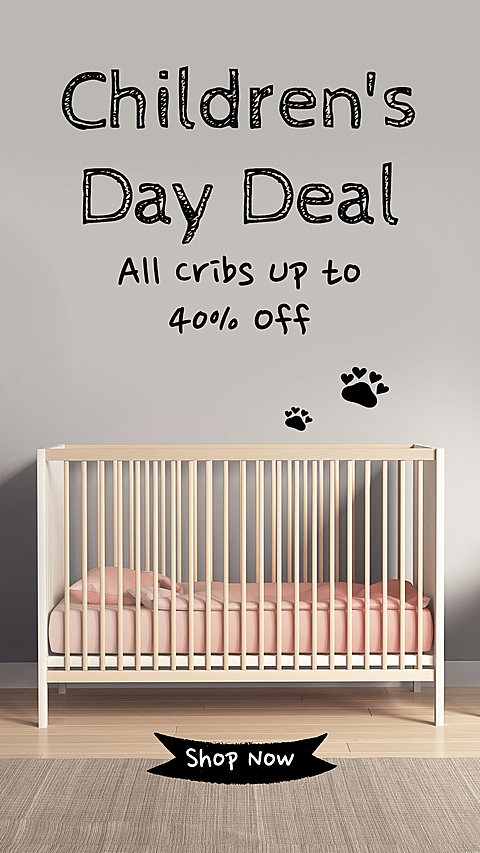 Literary Baby Bed Children's Day Discount Ecommerce Story