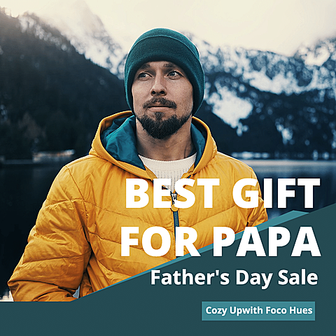 Fashion Natural Mountain Background Father's Day Sportswear Display Promo Ecommerce Product Image