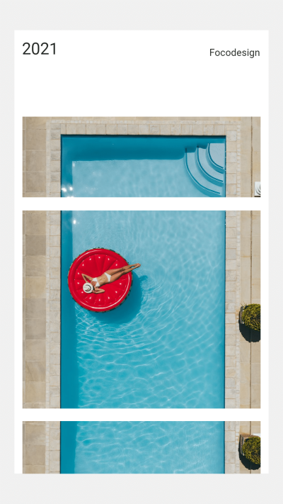 Simple Fashion Swimming Pool Swimsuit Woman Life Record Instagram Story