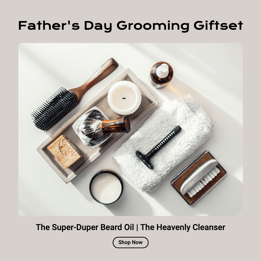 Simple Father's Day Grooming Giftset Promo Ecommerce Product Image预览效果