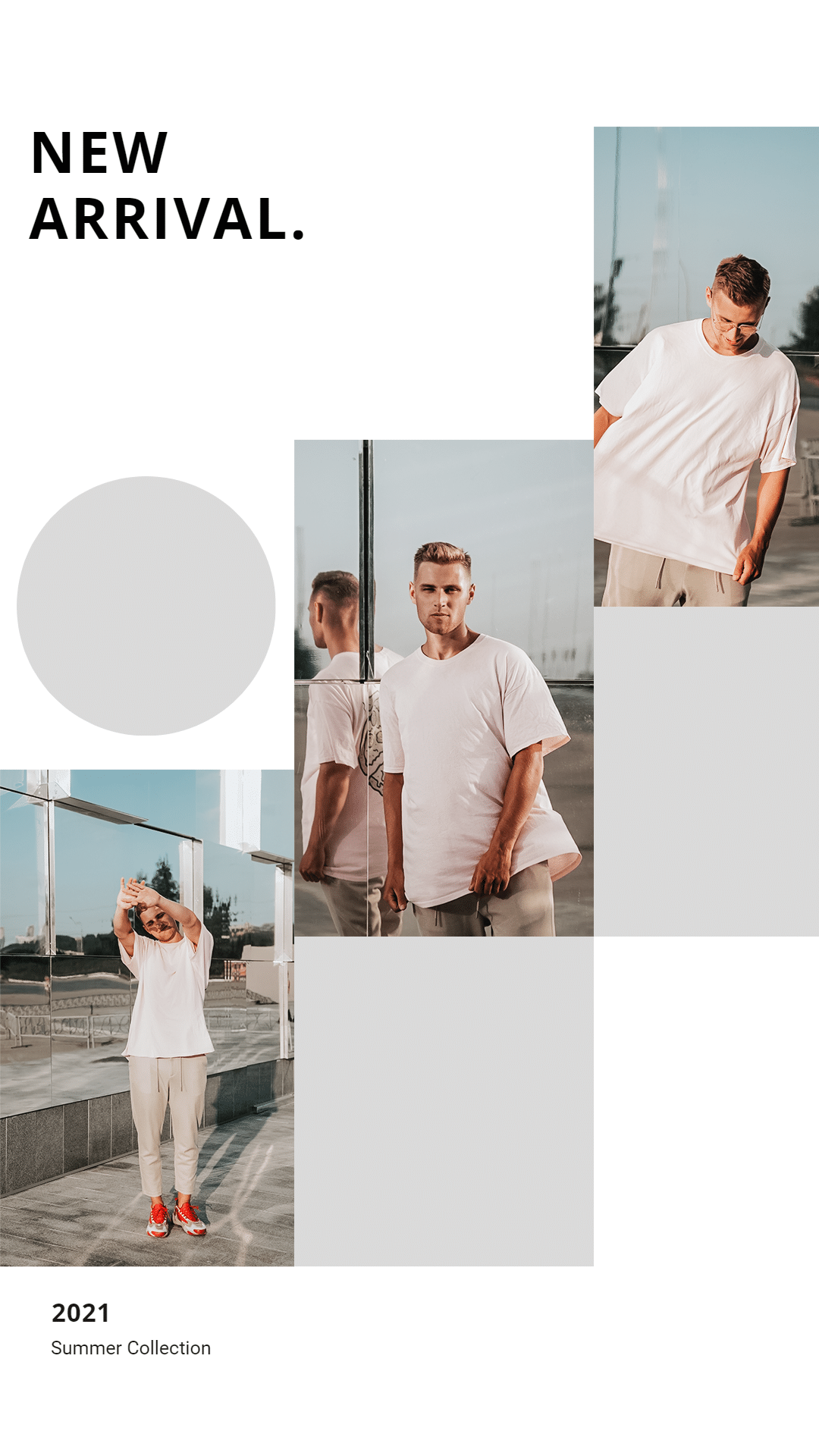 Simple Fashion Men's Summer Wear New Arrival Instagram Story
