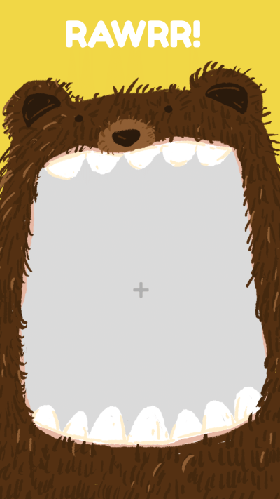 Creative Bear Monster Picture Photo Collage Instagram Story