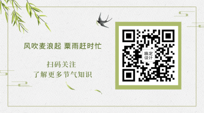 芒种节气祝福习俗引导关注二维码