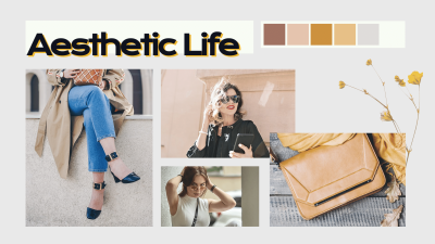 Aesthetics Women's Accessories Display Facebook Cover