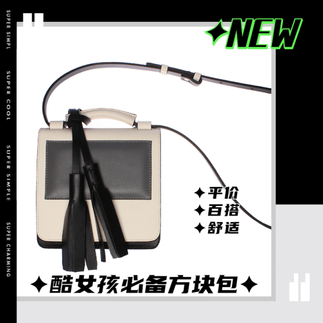 炫酷酷女孩必备箱包产品展示预览效果