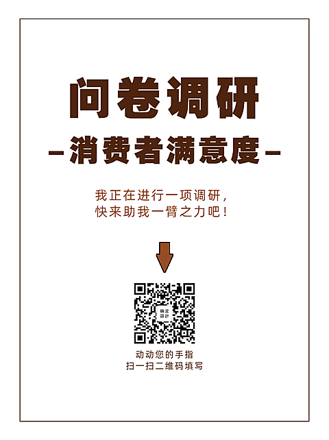 企业商务调查问卷简约海报