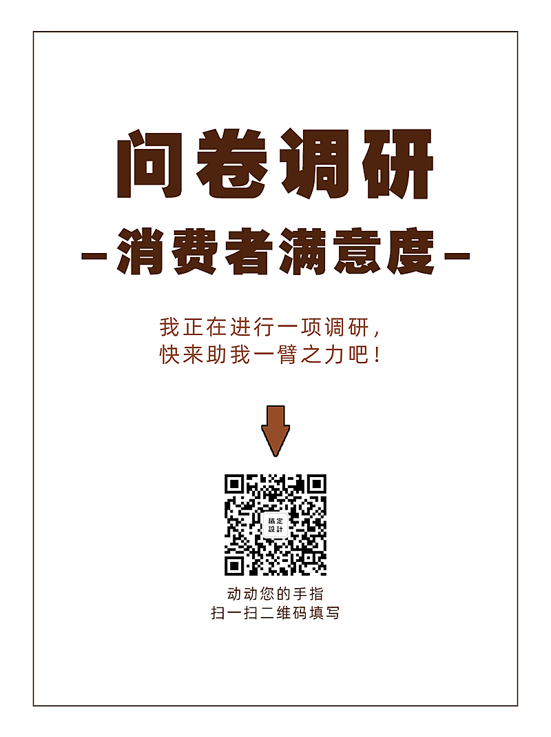 企业商务调查问卷简约海报