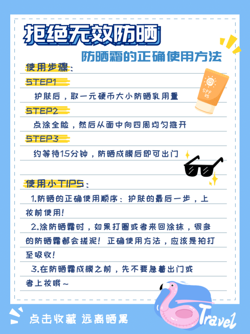 美妆防晒知识科普小红书封面配图预览效果