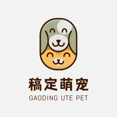 Logo头像宠物手绘卡通店标