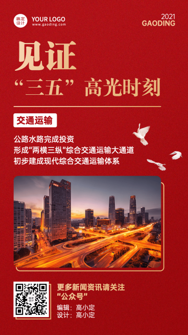 党政政务日报新闻融媒体手机海报预览效果