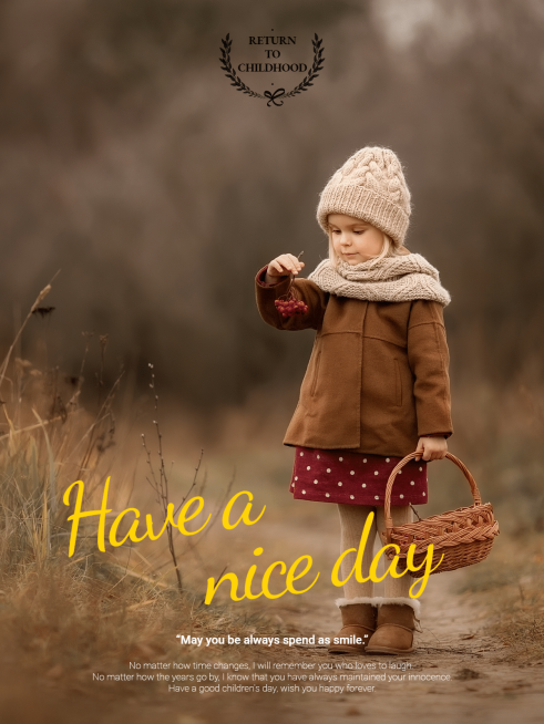 儿童节快乐幼儿版预览效果