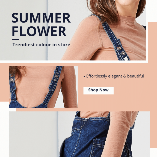 Simple Fashion Women's Wear Promotion Detail Display Ecommerce Product Image预览效果
