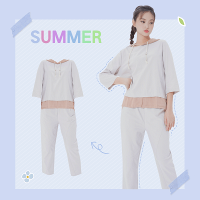 夏上新女装两件套微淘主图