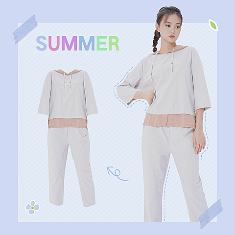夏上新女装两件套微淘主图
