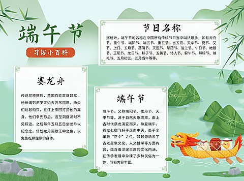 端午节活动手抄报