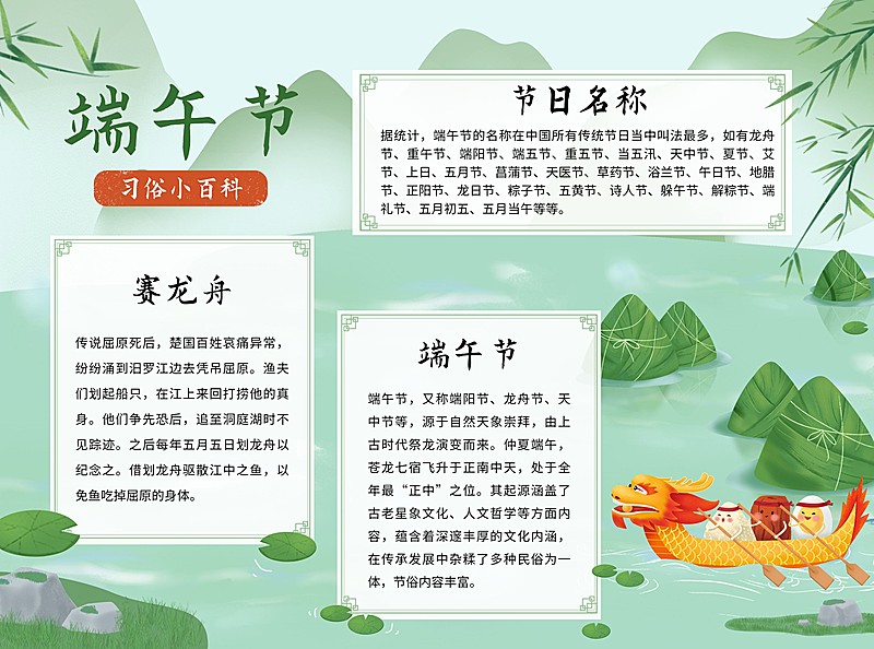 端午节活动手抄报