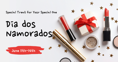 Creative Lover's Day Cosmetics Gift Set Promotion Ecommerce Banner