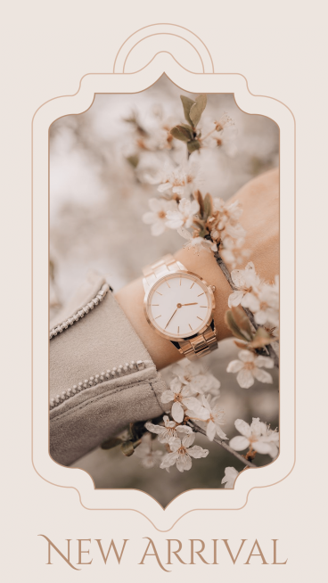 Literary Style Watch New Arrival Ecommerce Story预览效果