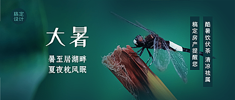 大暑节气营销公众号唯美首图