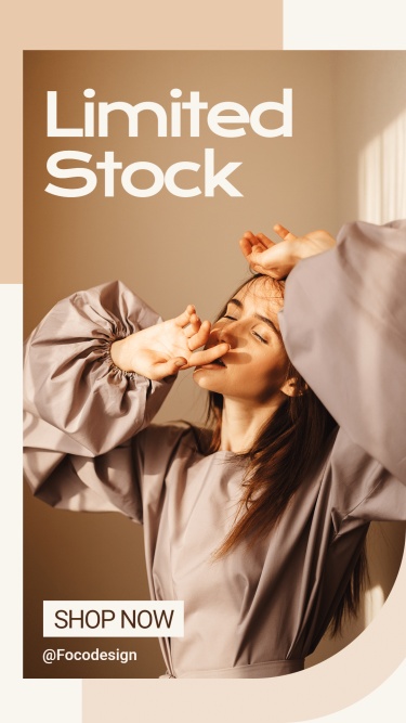 Simple Limited Stock Notice Ecommerce Story