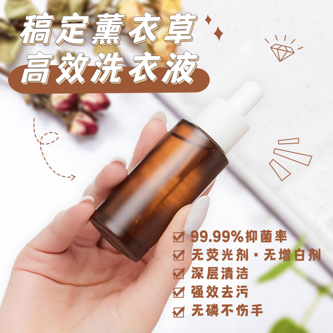 涂鸦日用洗护产品极简展示洗衣液预览效果