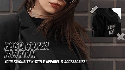 Simple  Korea Fashion Apparels Display Ecommerce Banner