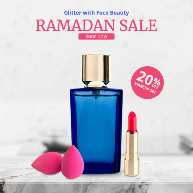 Marble Showcase Simple Cosmetics Ramadan Sale Discount Ecommerce Story预览效果