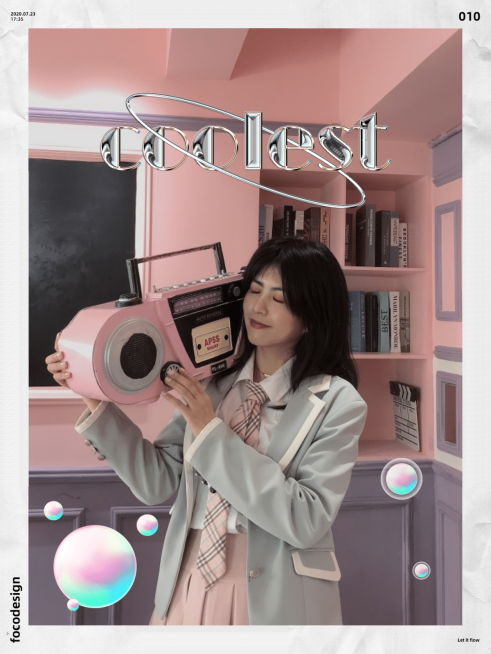 潮流少女晒图晒照PLOG预览效果