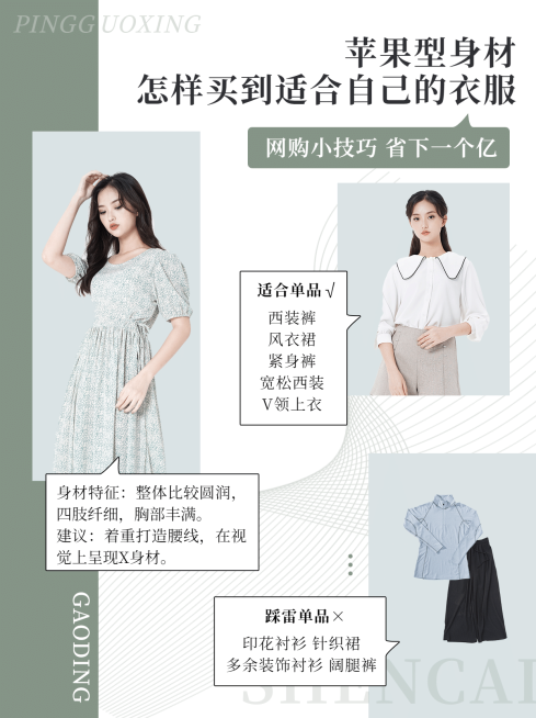 杂志风穿搭科普小红书封面配图预览效果