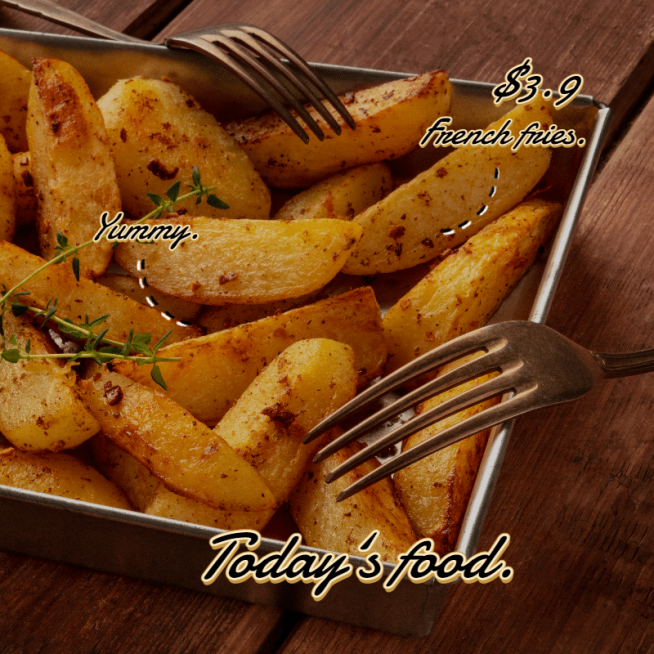 Fries Mark Template预览效果