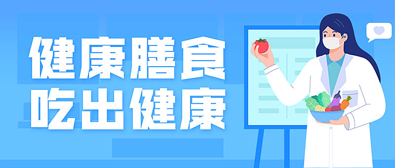 医疗保健养生科普简约公众号首图