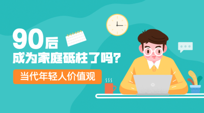 90后式30岁长大热点话题横版banner