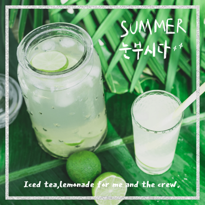 简约清新夏日饮品美食记录预览效果