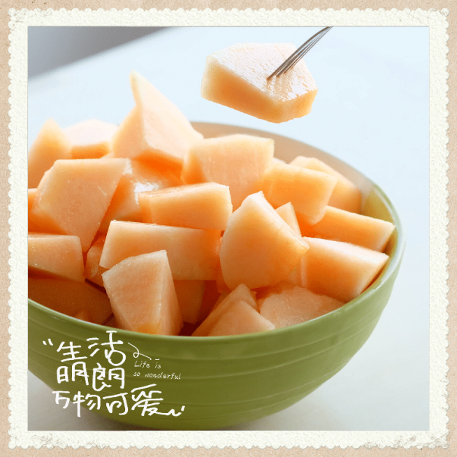 简约图框水果美食记录预览效果