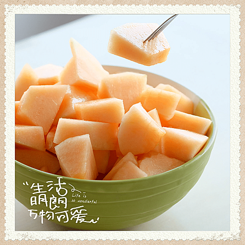 简约图框水果美食记录