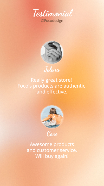 Typesetting Simple Customer High Review Ecommerce Story