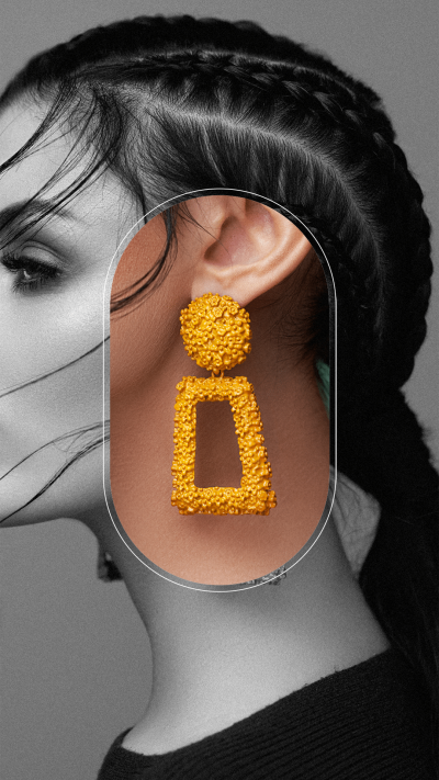 Minimalist Accessories Fashionable Earring Instagram Story