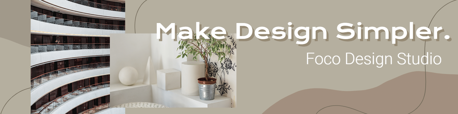 Minimalist Commercial Design Slogan Linkedln Banner