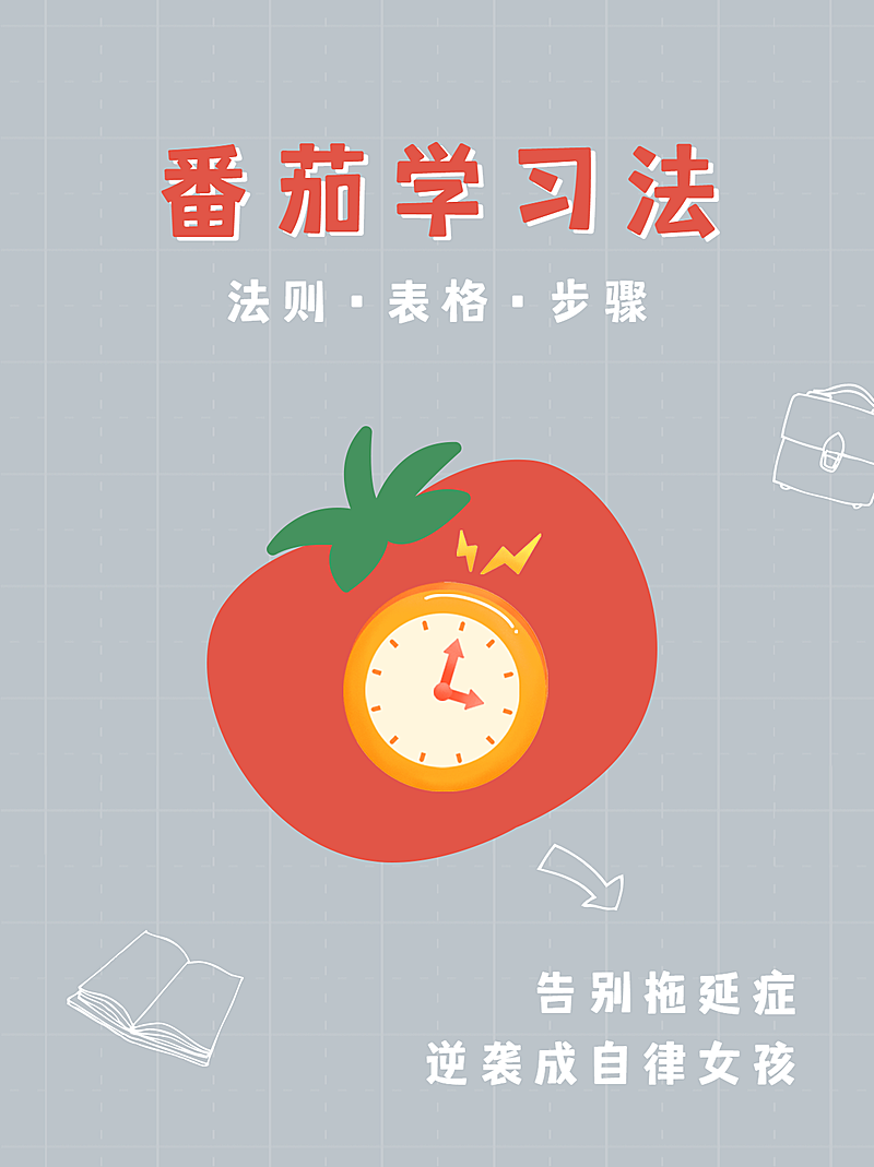 学习方法泛知识简约插画小红书配图